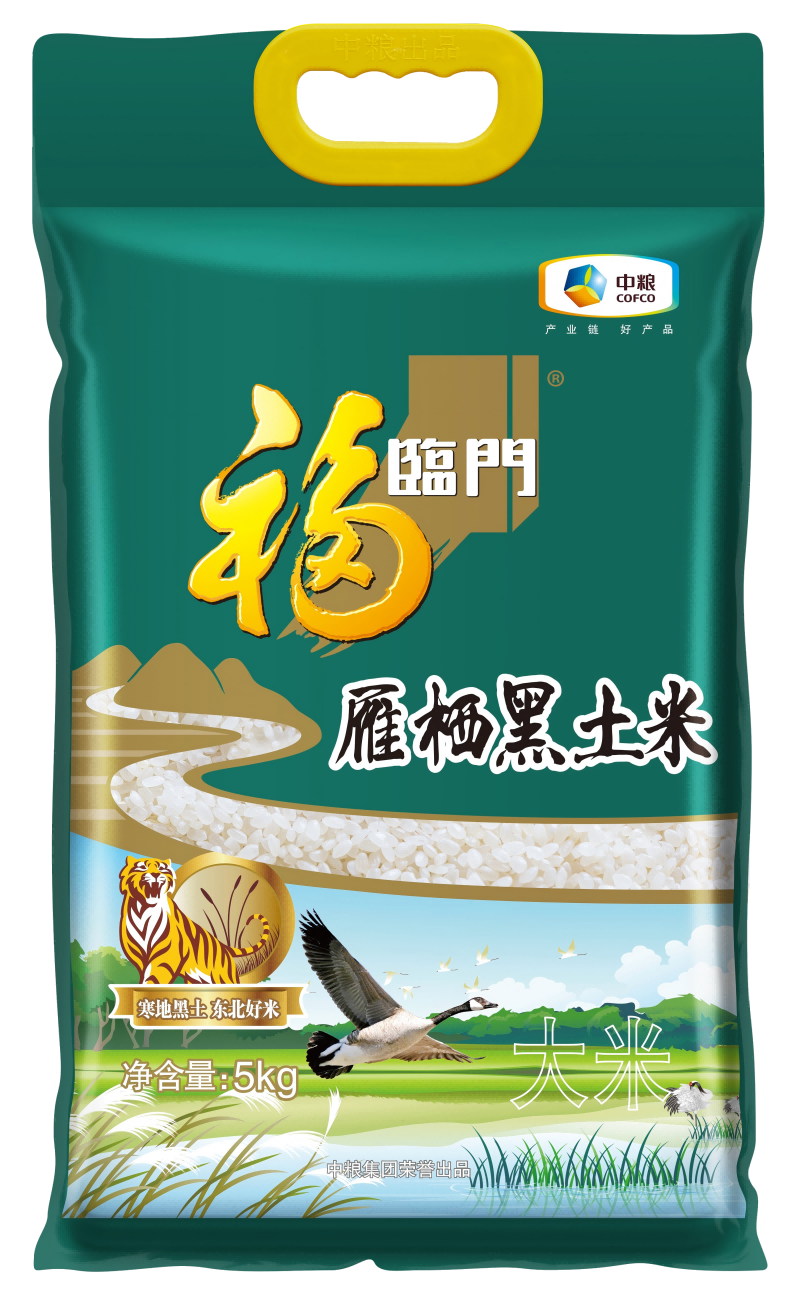 中粮福临门虎林大米雁栖黑土米5kg